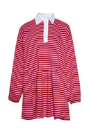 karavan fall winter 26' collection noel mini dress pink red lines