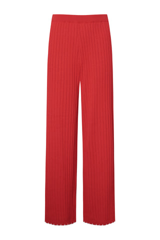 karavan clothing fashion fall winter 25 homecoming krvn collection noella knitted trousers red