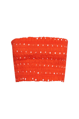 karavan clothing fashion spring summer 26 nai collection nori crop top polka red