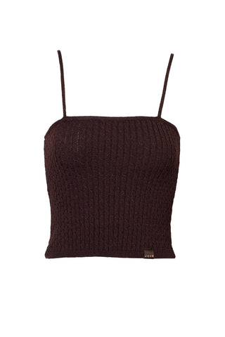 karavan clothing fashion fall winter 25 krvn homecoming collection odina knitted top brown