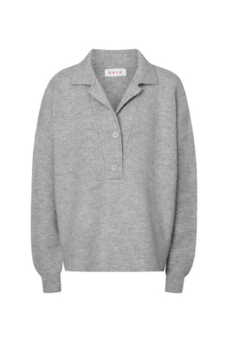 karavan clothing fashion fall winter 25 homecoming krvn collection olsen knitted sweater grey