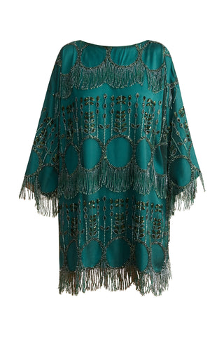 karavan clothing fashion KRVN well i did fall winter 24 25 christmas edition orabella dress green