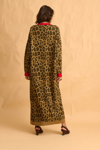 karavan clothing fashion fall winter 25 homecoming collection orfilia knitted dress leopard