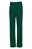 karavan fall winter 26' collection orlanda knitted trousers green