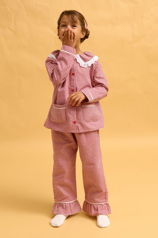 karavan clothing fashion fall winter 25 homecoming rookies collection pajamas set girl red