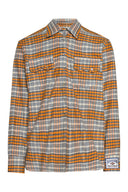 karavan men fall winter 26' collection pascal shirt orange checked