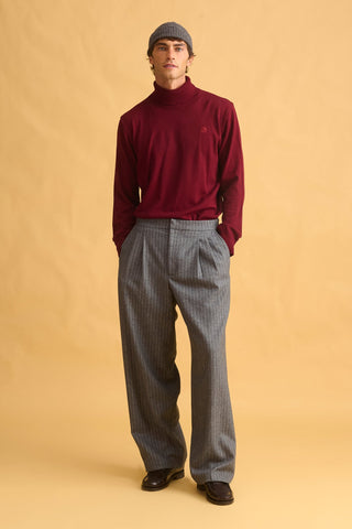 karavan clothing fashion fall winter 25 homecoming men collection patrick trousers grey stripes