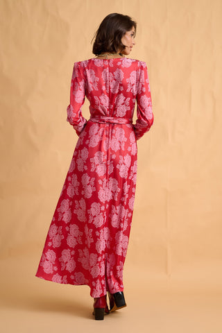 karavan clothing fashion fall winter 25 homecoming collection penelope dress pink red floral