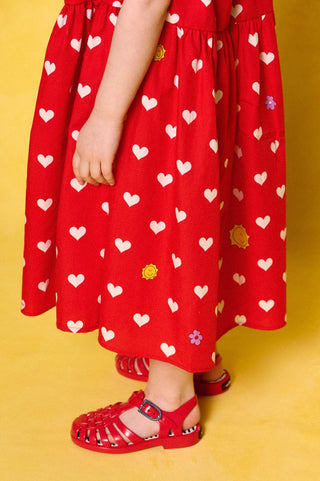 karavan clothing fashion spring summer 26 rookies collection perla dress polka hearts
