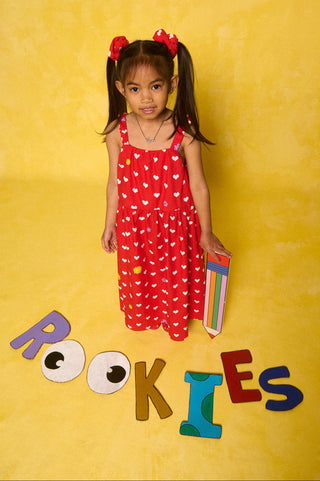 karavan clothing fashion spring summer 26 rookies collection perla dress polka hearts