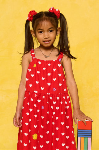 karavan clothing fashion spring summer 26 rookies collection perla dress polka hearts
