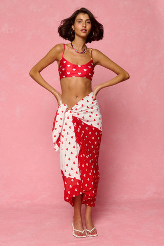 karavan clothing fashion spring summer 26 nai weekendwear collection vicky bikini top abstract multicolor polka hearts