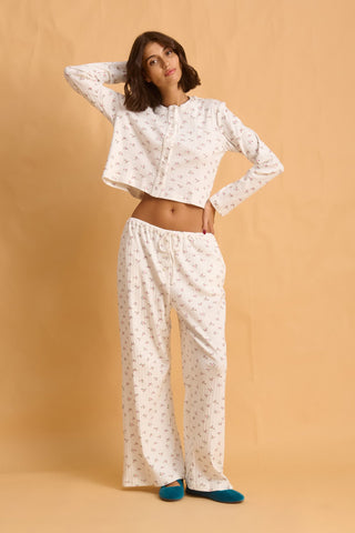 karavan clothing fashion fall winter 25 homecoming homeware collection pointelle cardigan pink flowers