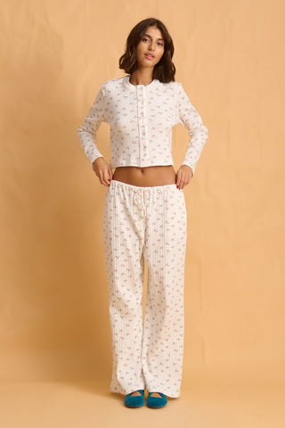 karavan clothing fashion fall winter 25 homecoming homeware collection pointelle pants pink flowers