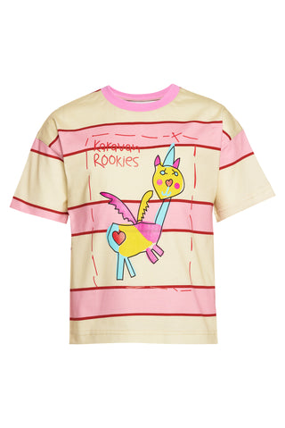 karavan clothing fashion spring summer 26 rookies collection pinky tee candy stripes