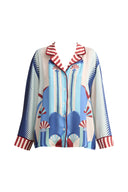 Silk Pyjamas Top (Fan)