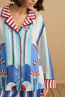 Silk Pyjamas Top (Fan)