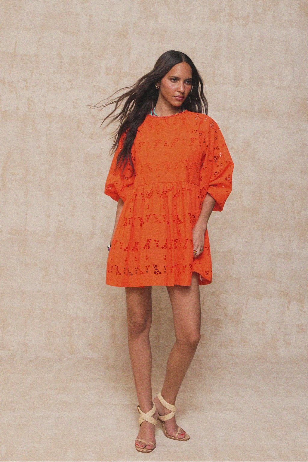 karavan clothing fashion krvn spring summer 26 nai collection lupita mini dress orange