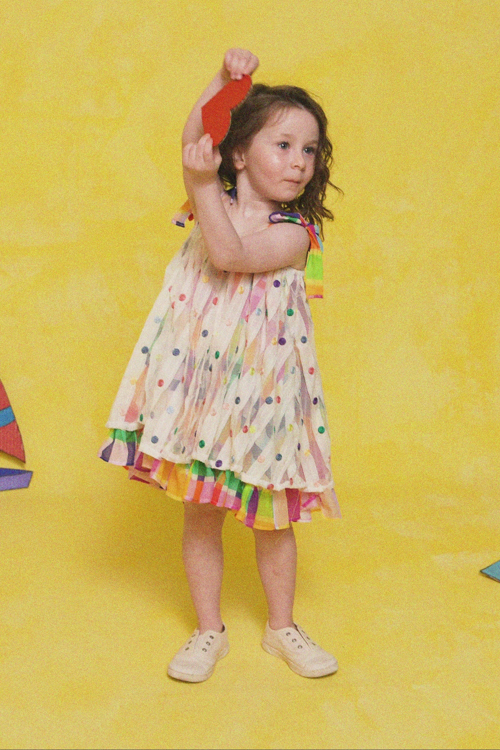 karavan clothing fashion spring summer 26 rookies collection rapunzel dress checked yellow magenta green