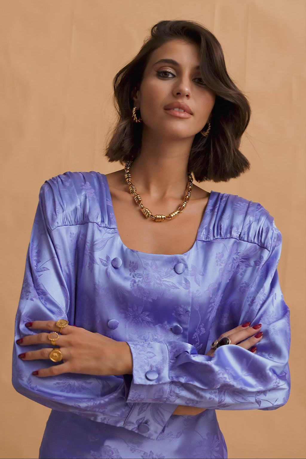 karavan clothing fashion fall winter 25 homecoming krvn collection marcelle shirt light blue