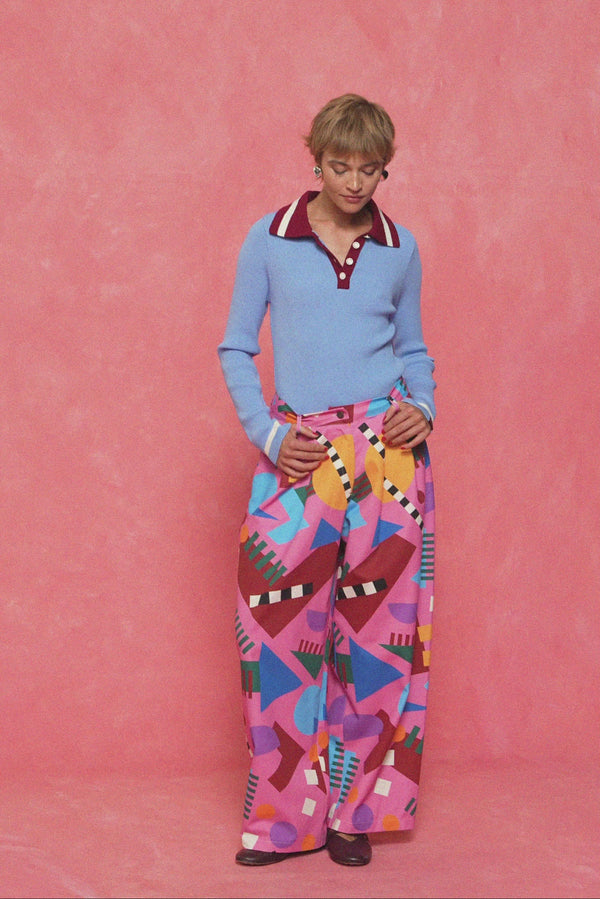 karavan fall winter 26' collection victoria trousers pink pop shapes