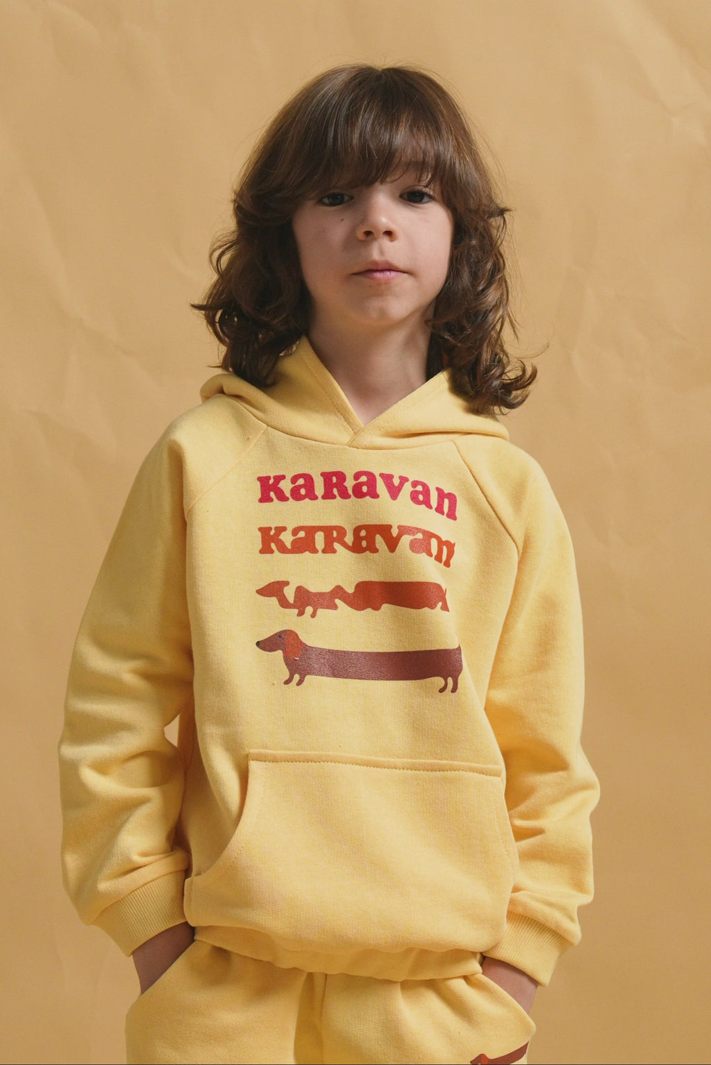 karavan clothing fashion fall winter 25 homecoming rookies collection woody hoodie yellow