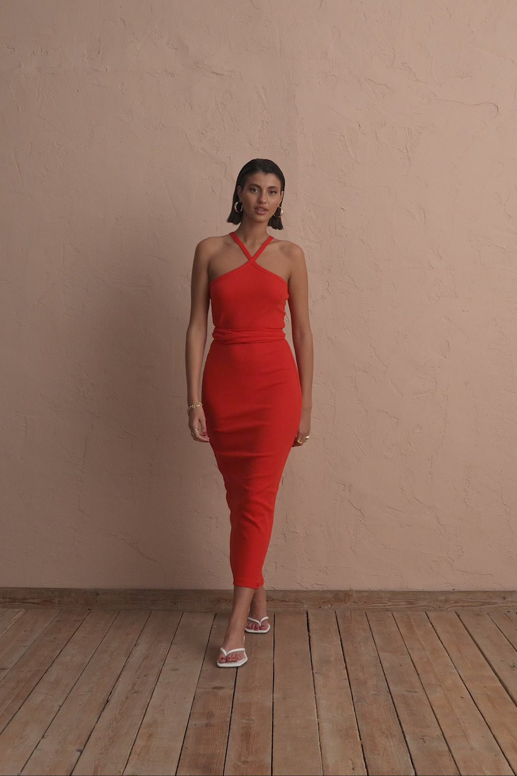 karavan clothing fashion spring summer 25 krvn eleanor dress red