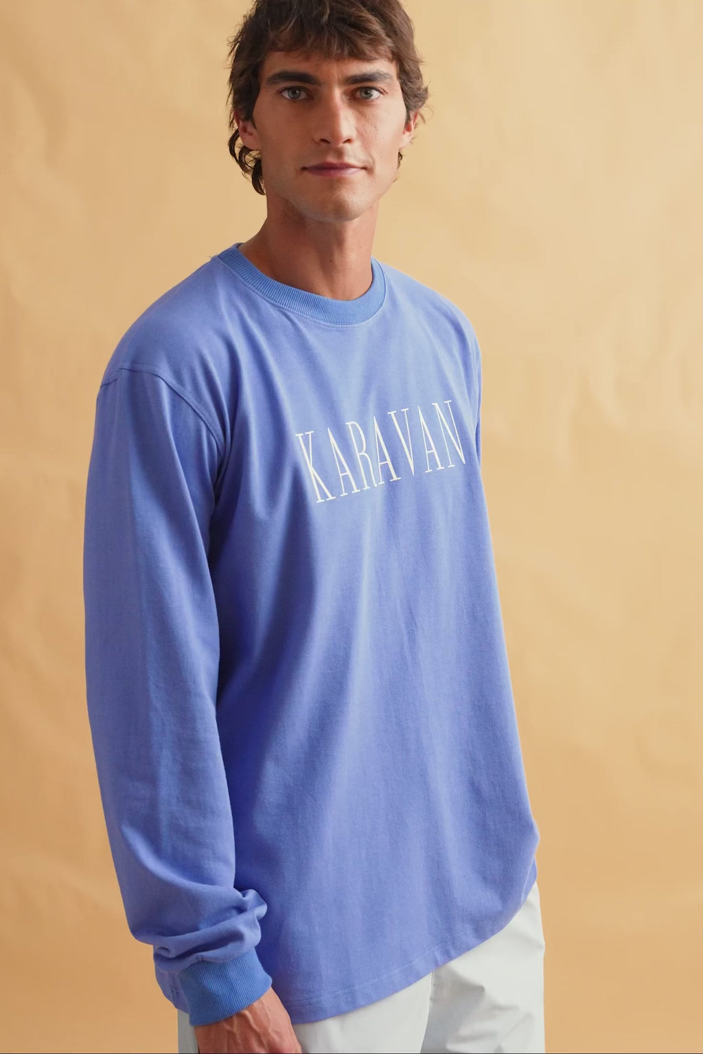 karavan clothing fashion fall winter 25 homecoming men collection reggie longsleeve blue