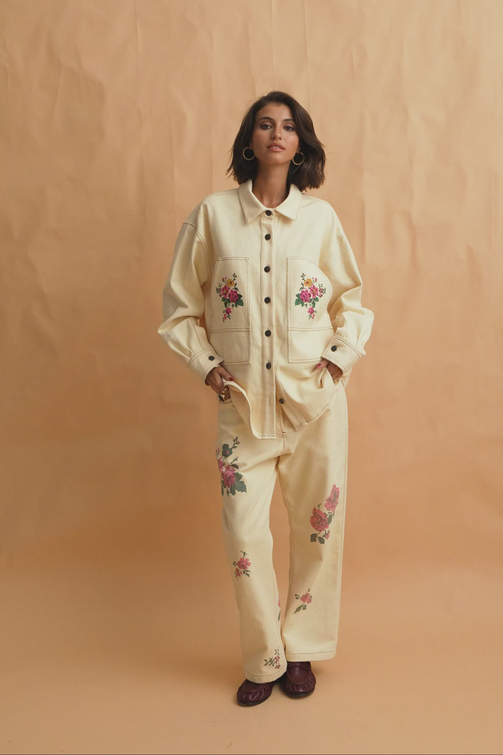 karavan clothing fashion fall winter 25 homecoming collection viola trousers ivory