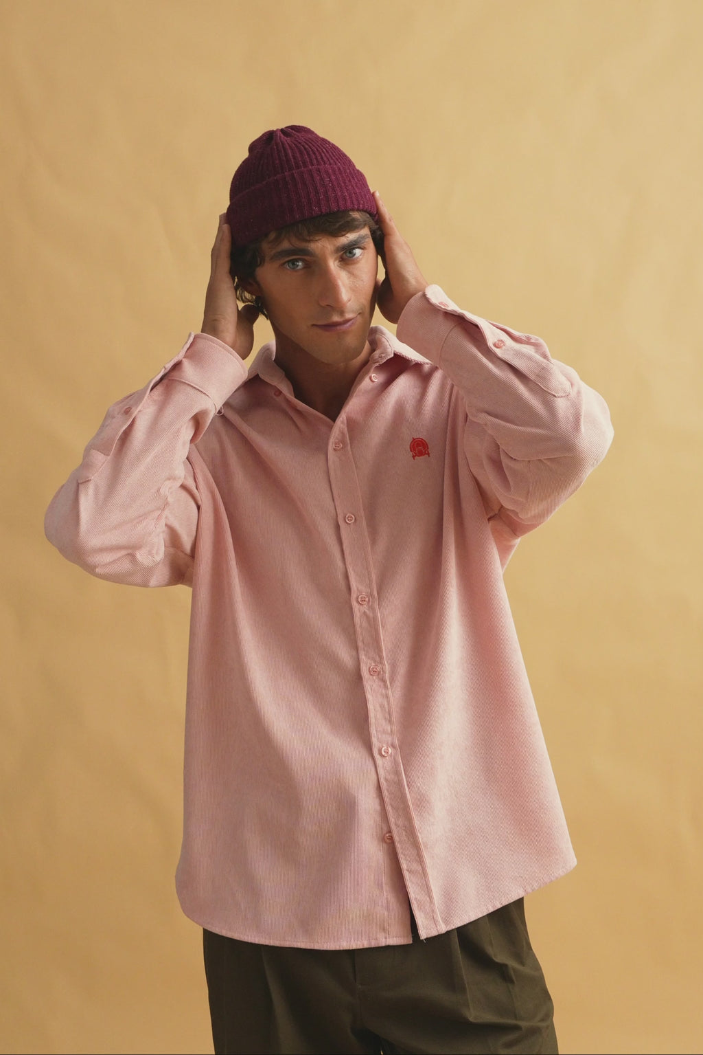 karavan clothing fashion fall winter 25 homecoming men collection ray shirt nude