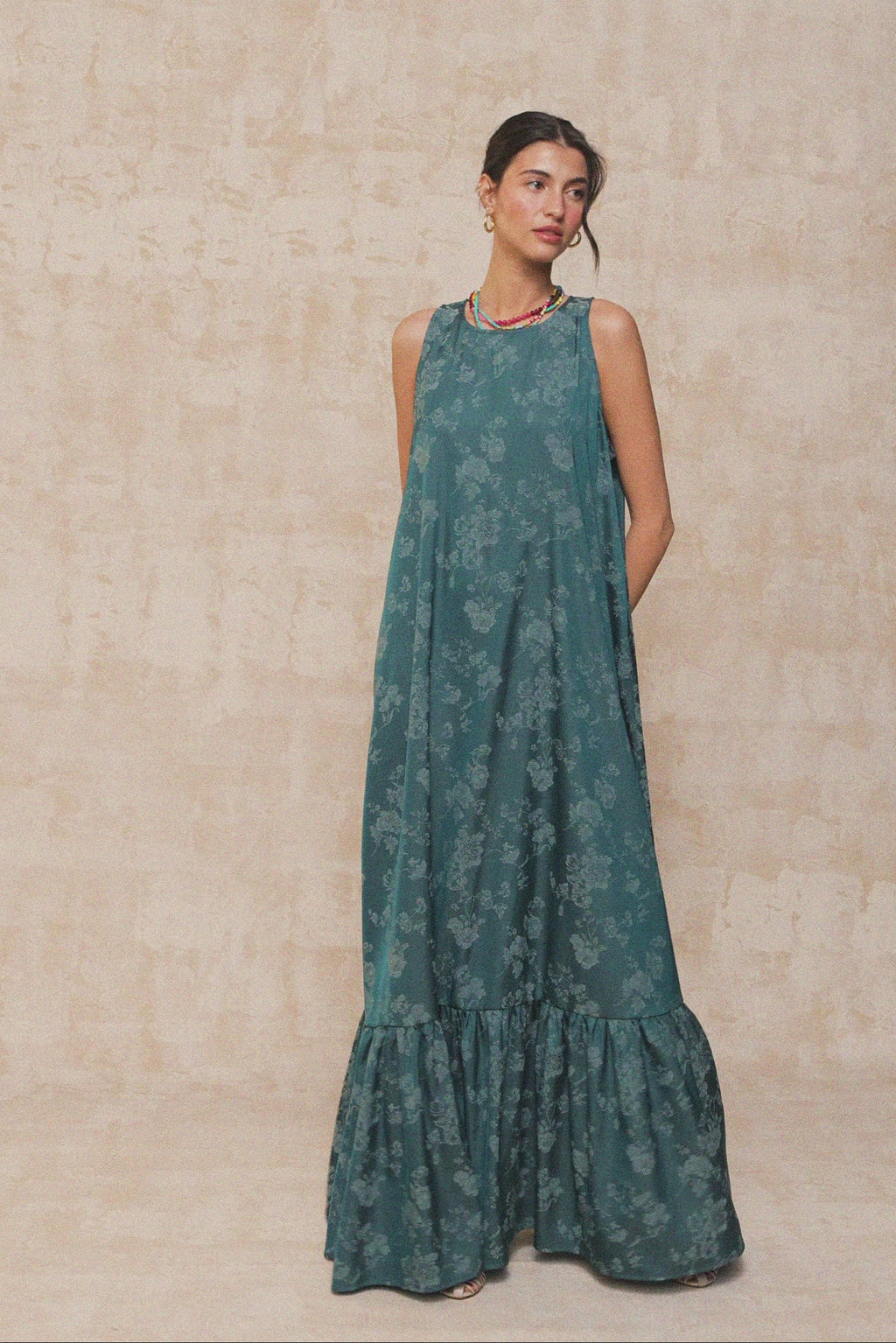 karavan clothing fashion krvn spring summer 26 nai collection selma dress petrol