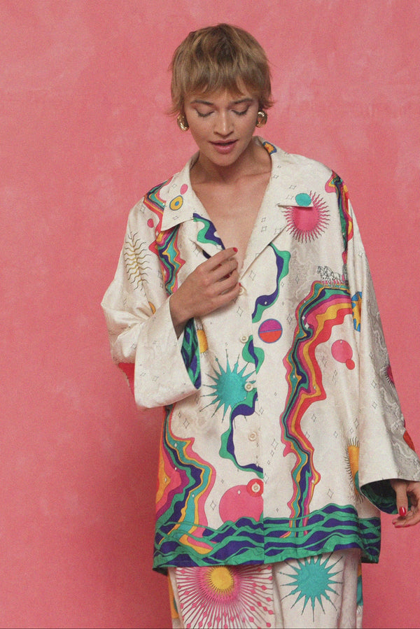 karavan fall winter 26' collection mae shirt ivory