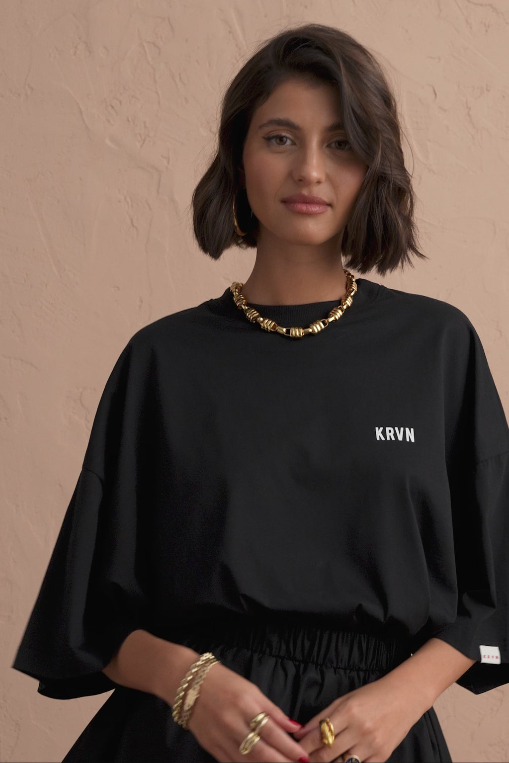 karavan clothing fashion spring summer 25 krvn cooper tee black