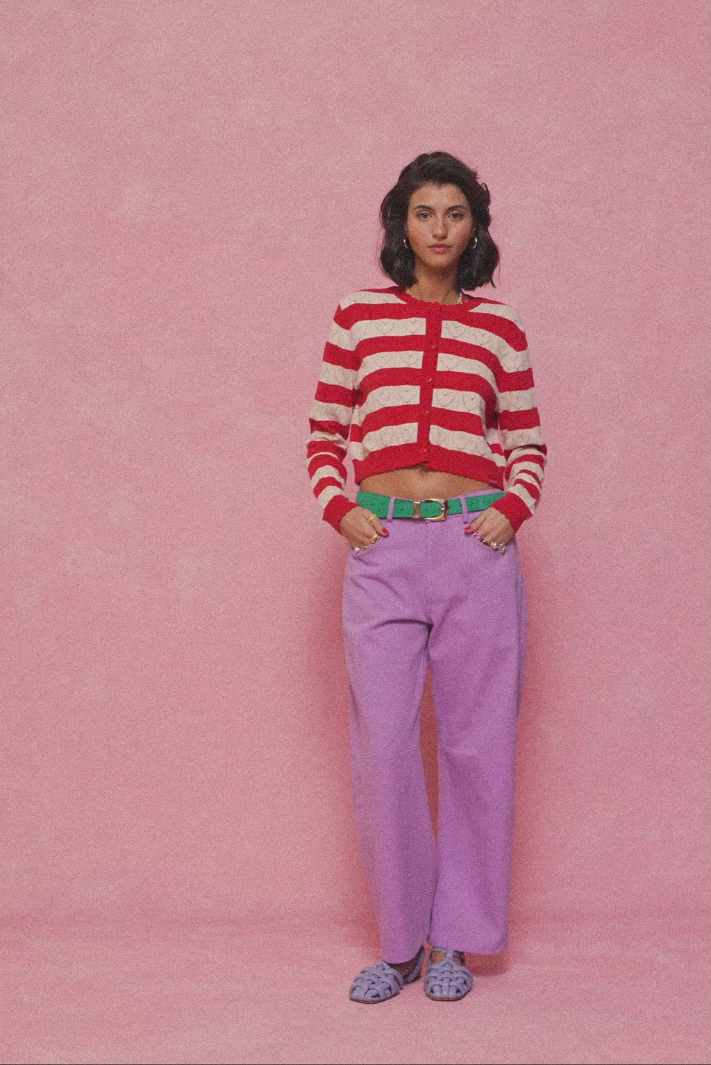 karavan clothing fashion spring summer 26 nai collection samantha denim trousers lilac