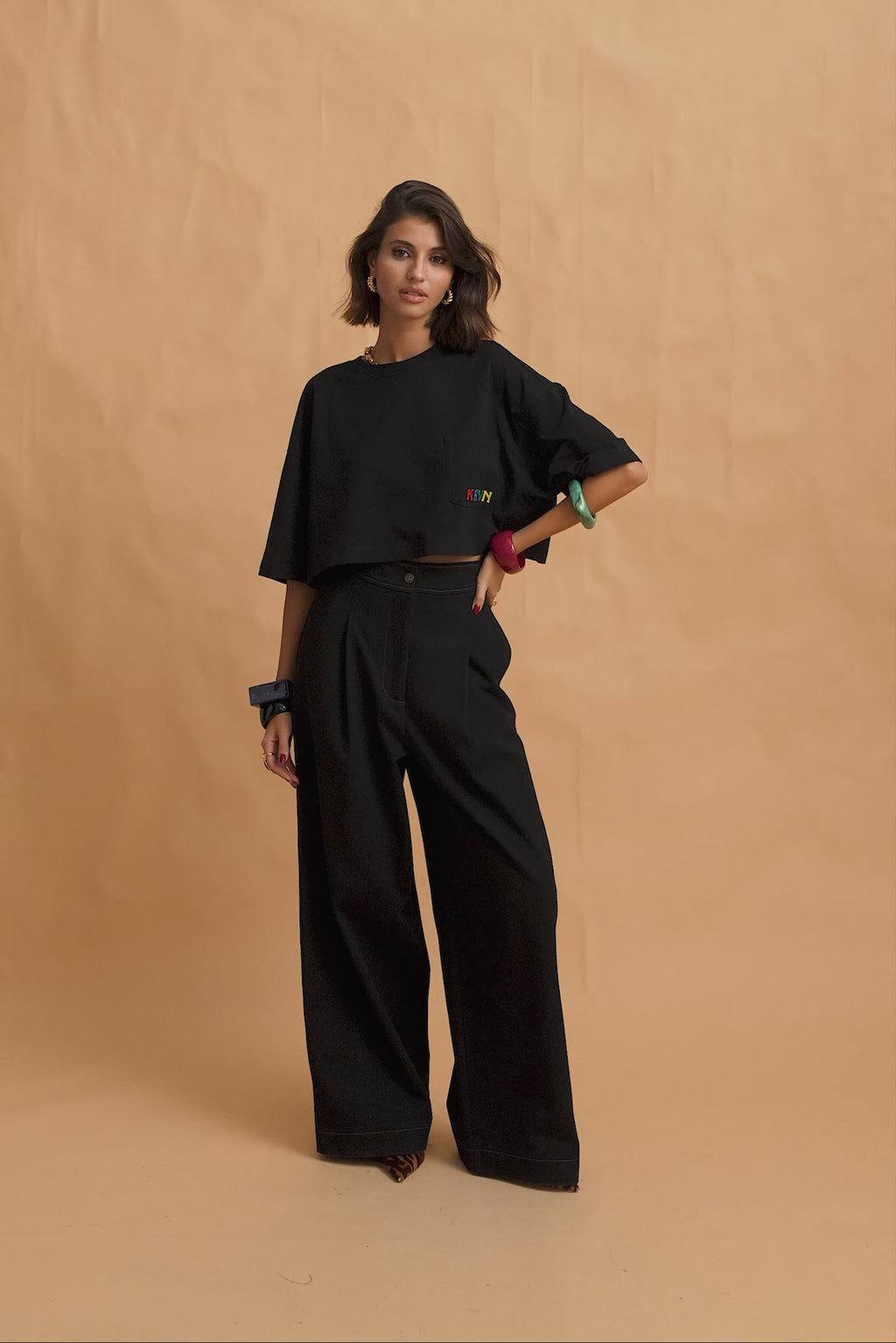 karavan clothing fashion fall winter 25 homecoming krvn collection paula trousers black