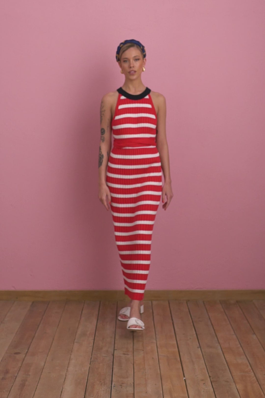 karavan clothing fashion spring summer 24 collection everly dress red white