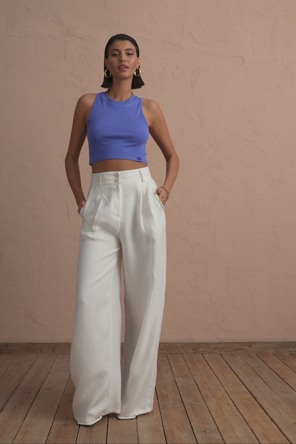 karavan clothing fashion spring summer 25 krvn ruth trousers white