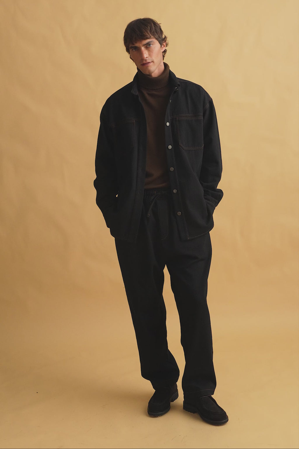 karavan clothing fashion fall winter 25 homecoming men collection fabrizio trousers black