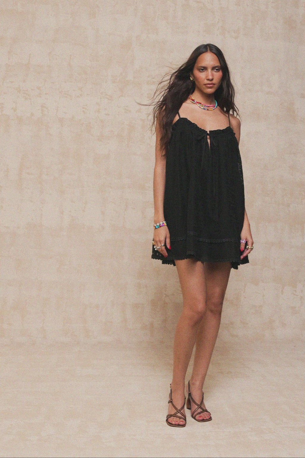 karavan clothing fashion krvn spring summer 26 nai collection andrea mini dress black