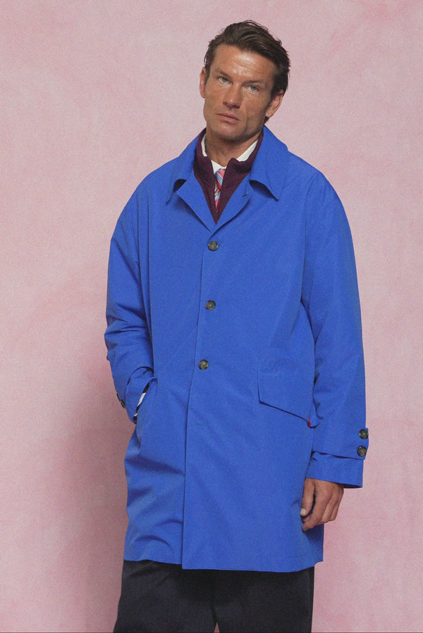 karavan men fall winter 26' collection cesar coat blue