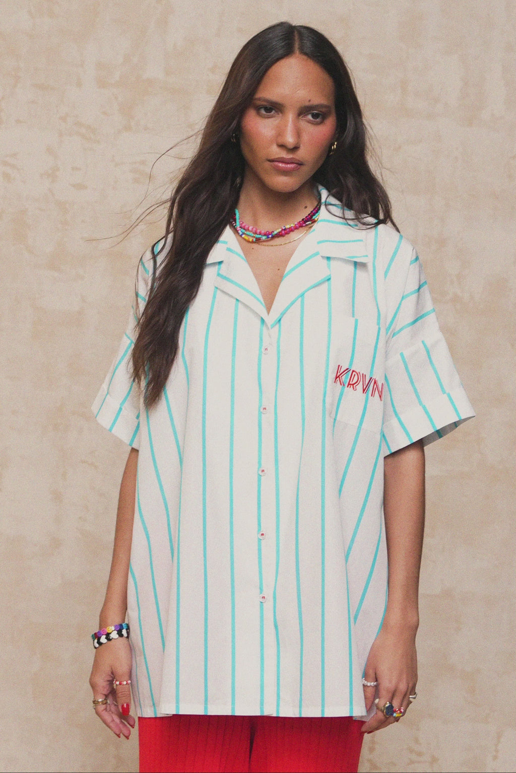 Zinnia Shirt (Turquoise) – Karavan Clothing