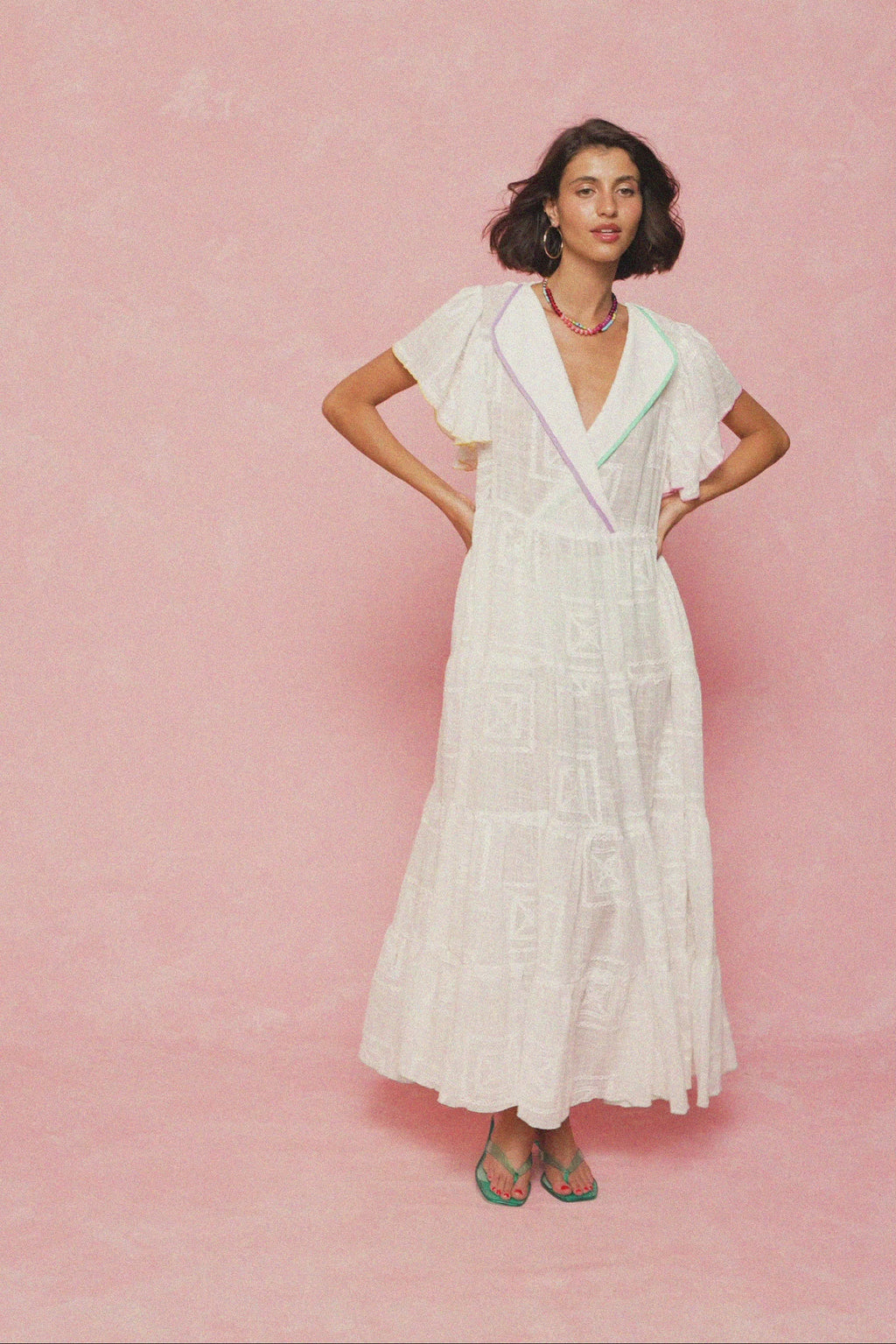 karavan clothing fashion spring summer 26 nai weekendwear collection valencia dress white