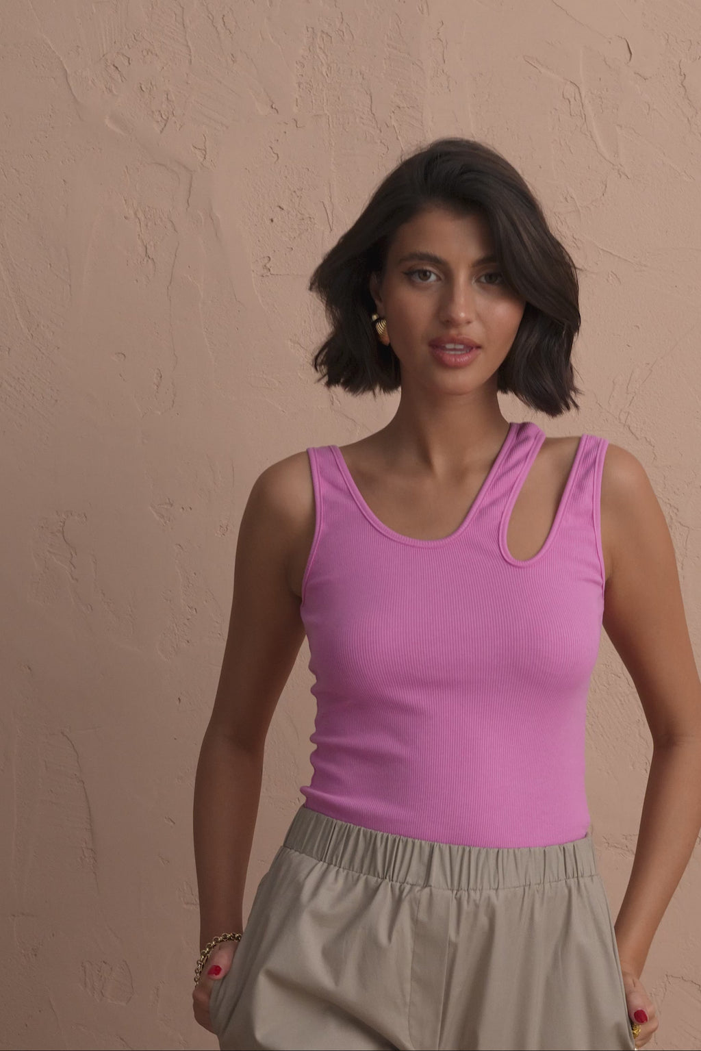 karavan clothing fashion spring summer 25 krvn shiloh top pink