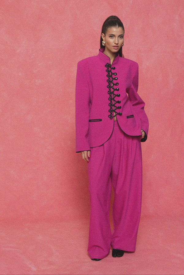 karavan fall winter 26' collection mercer trousers fuchsia