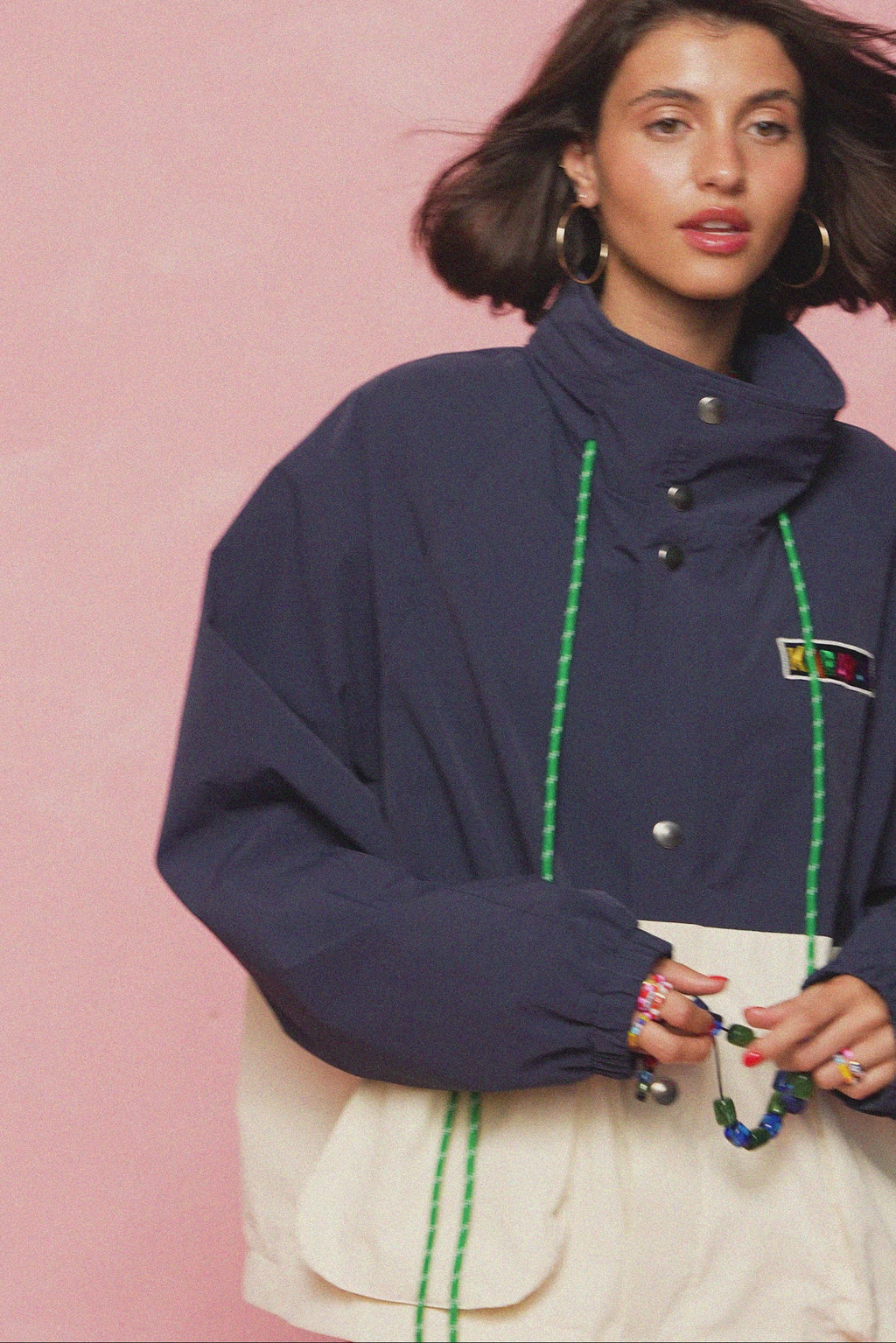 karavan clothing fashion spring summer 26 nai vera's day collection lottie jacket navy blue