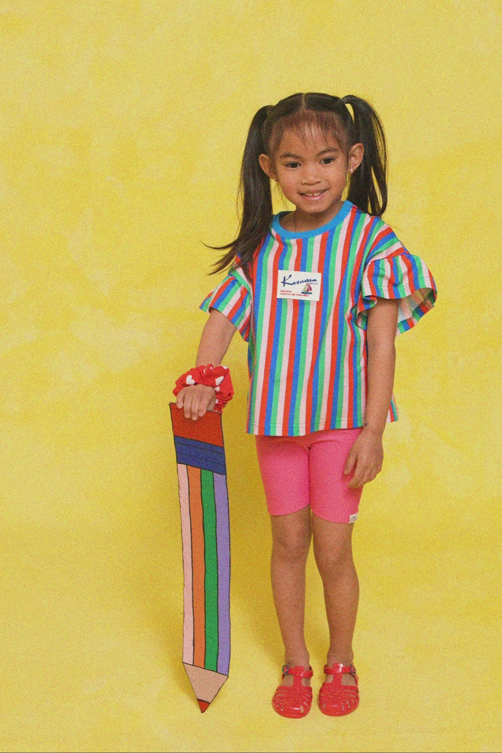 karavan clothing fashion spring summer 26 rookies collection helga tee multicolor stripes