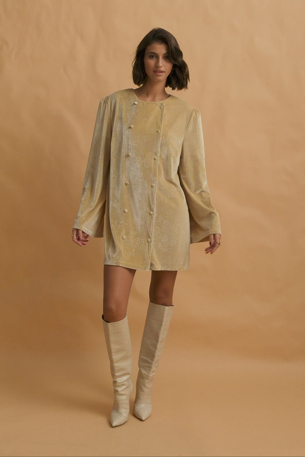 karavan clothing fashion fall winter 25 krvn homecoming collection gigi mini dress ivory