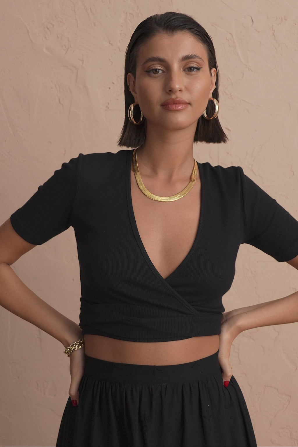 karavan clothing fashion spring summer 25 krvn adelina top black
