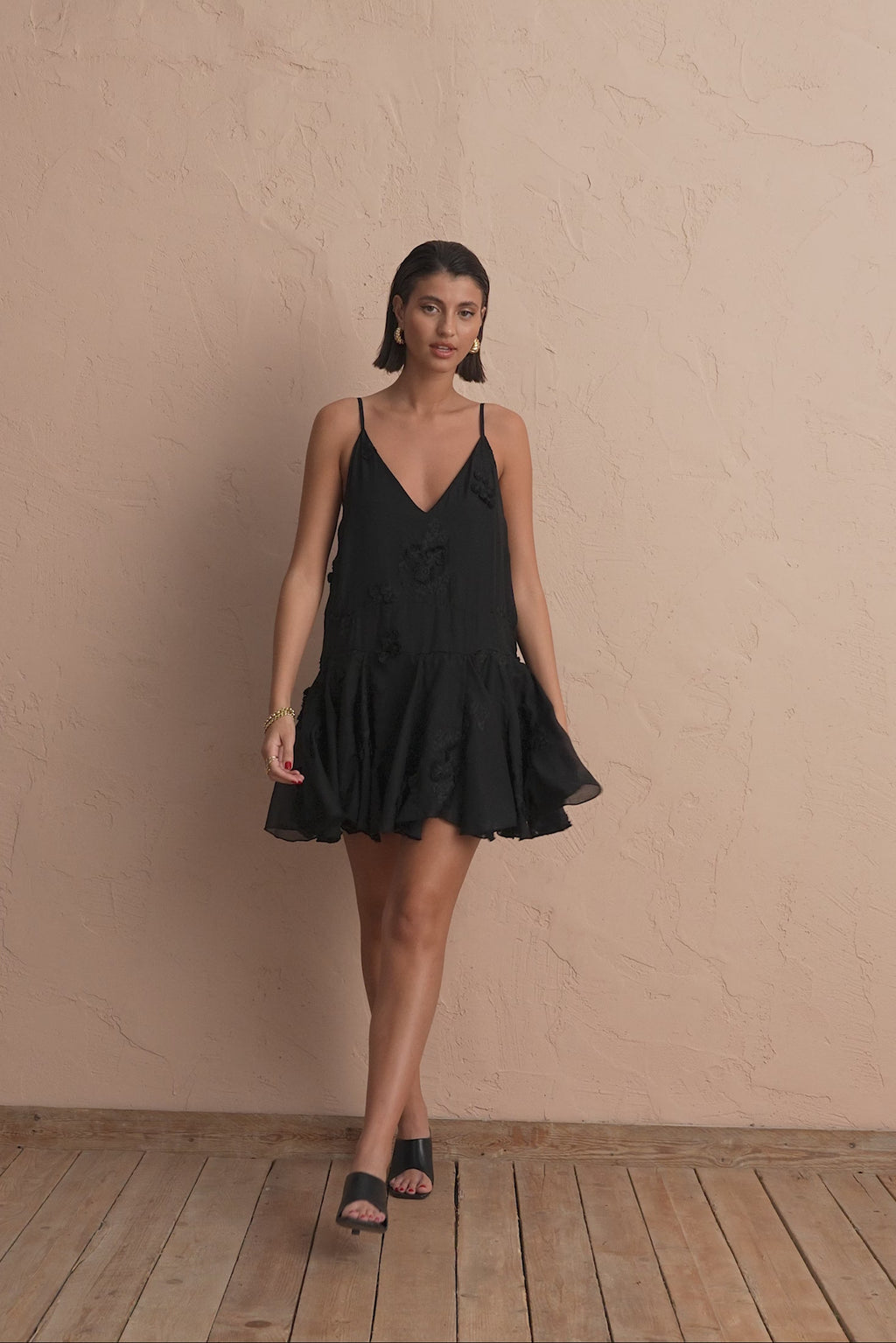 karavan clothing fashion spring summer 25 krvn mania mini dress black