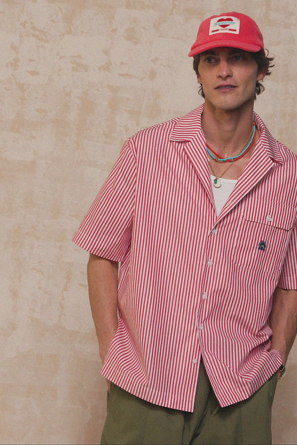 karavan clothing fashion spring summer 26 men nai collection collin shirt red